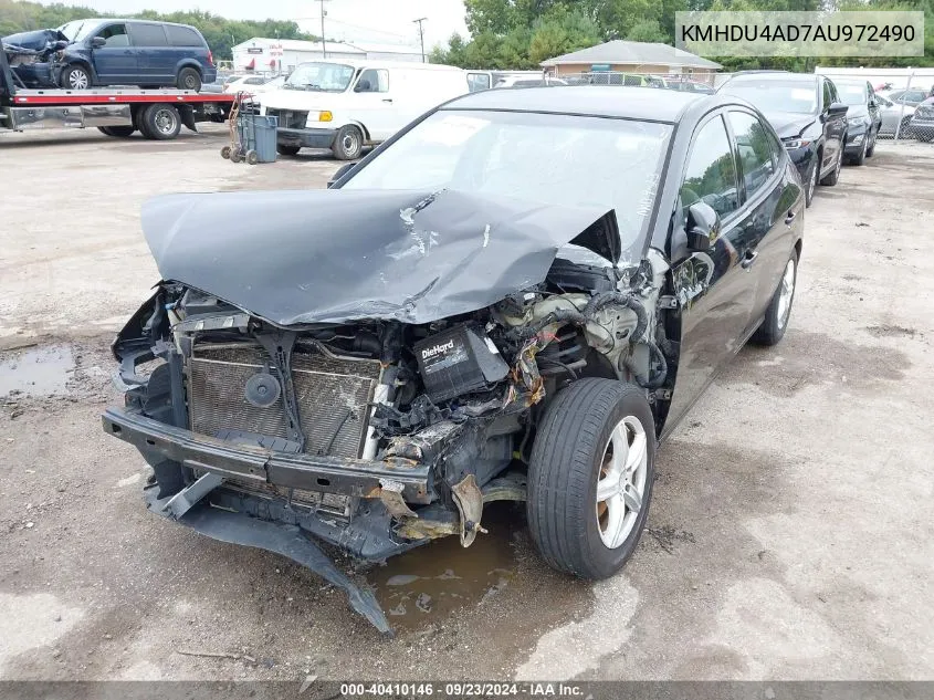 KMHDU4AD7AU972490 2010 Hyundai Elantra Gls