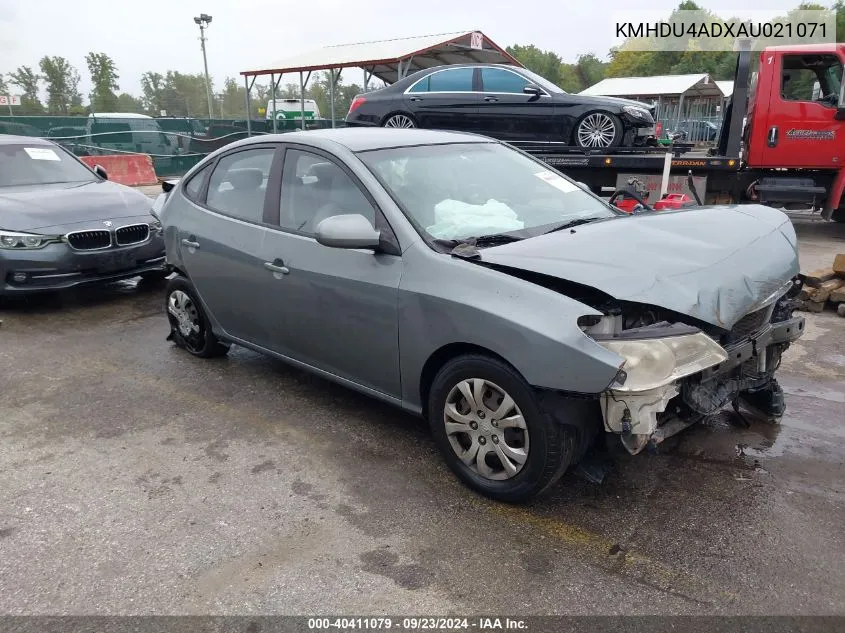 KMHDU4ADXAU021071 2010 Hyundai Elantra Gls