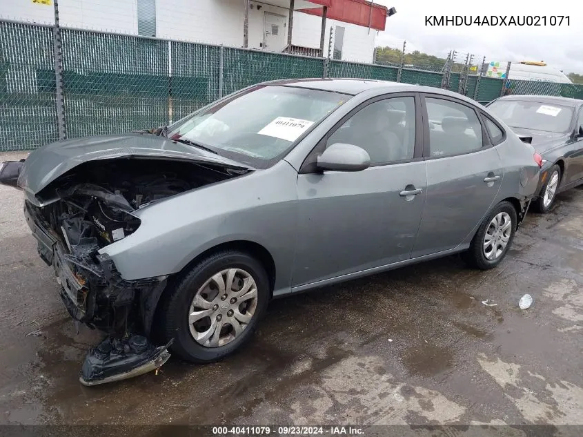 KMHDU4ADXAU021071 2010 Hyundai Elantra Gls