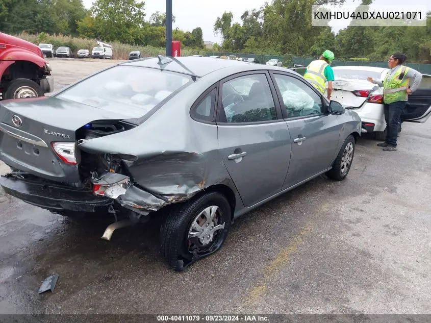 2010 Hyundai Elantra Gls VIN: KMHDU4ADXAU021071 Lot: 40411079