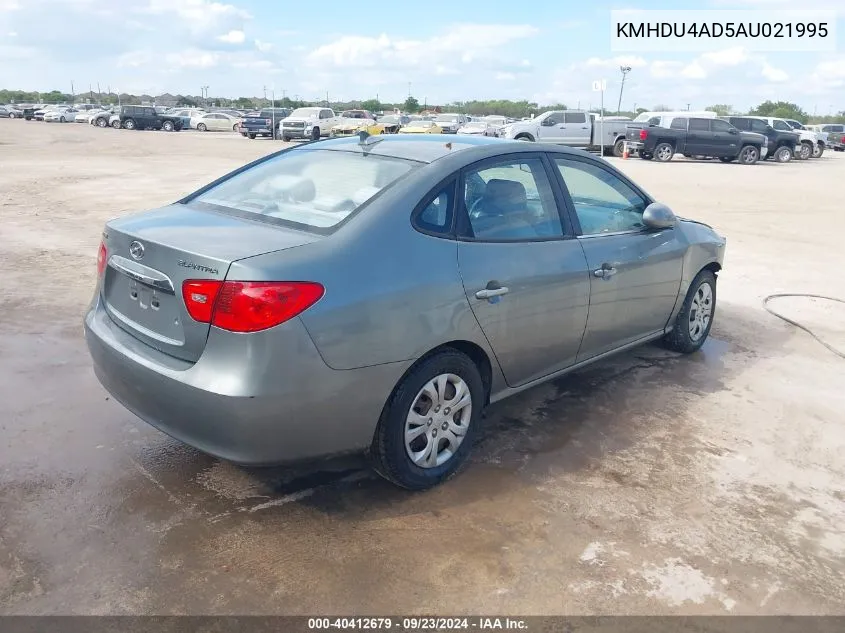 KMHDU4AD5AU021995 2010 Hyundai Elantra Gls