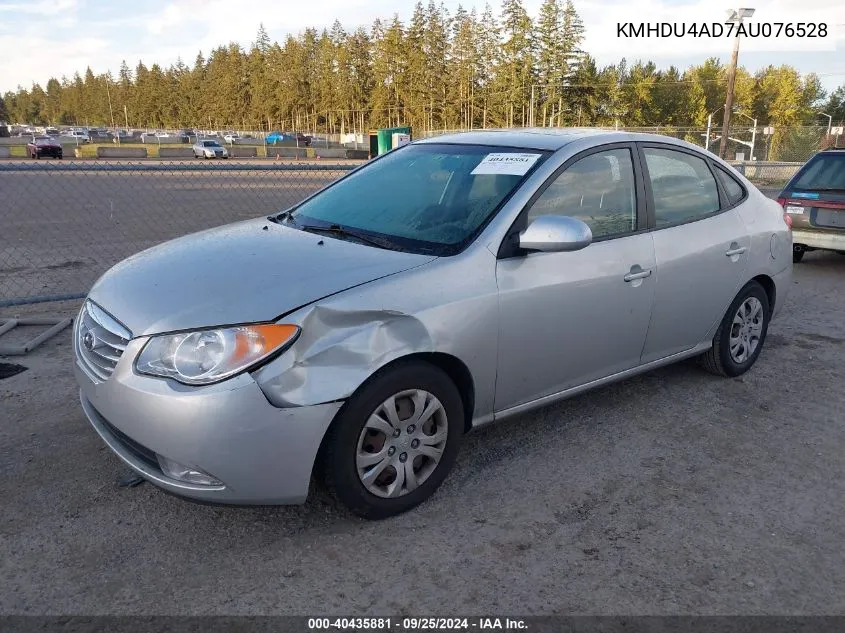 2010 Hyundai Elantra Gls VIN: KMHDU4AD7AU076528 Lot: 40435881