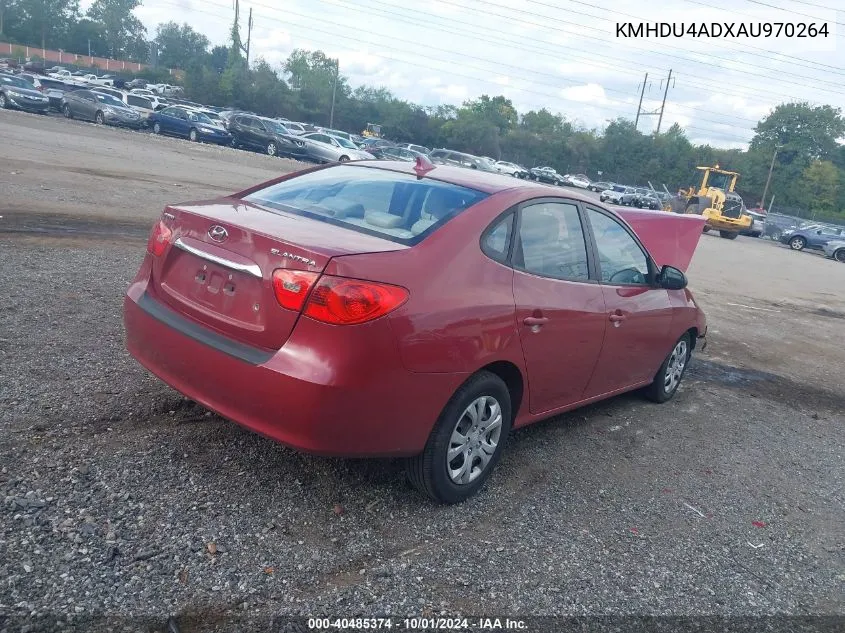 KMHDU4ADXAU970264 2010 Hyundai Elantra Gls