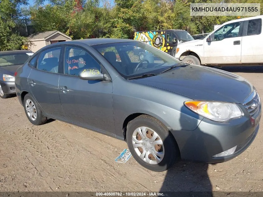 2010 Hyundai Elantra Gls VIN: KMHDU4AD4AU971555 Lot: 40500762