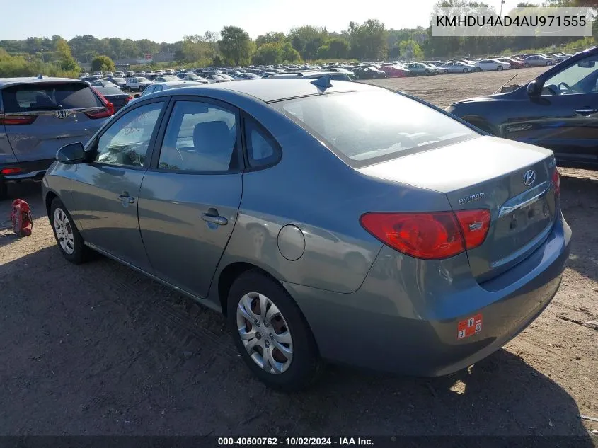 KMHDU4AD4AU971555 2010 Hyundai Elantra Gls