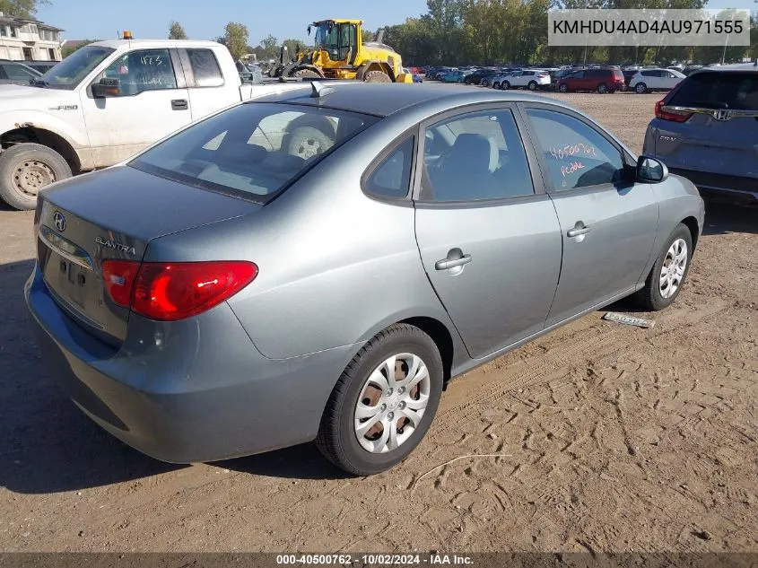 2010 Hyundai Elantra Gls VIN: KMHDU4AD4AU971555 Lot: 40500762