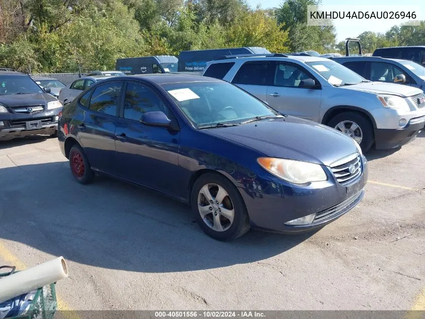 KMHDU4AD6AU026946 2010 Hyundai Elantra Se