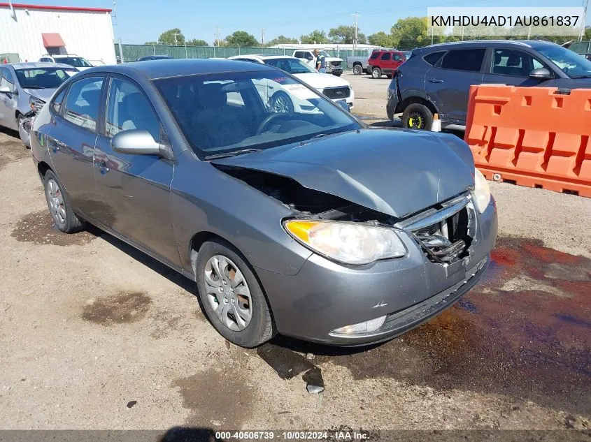 2010 Hyundai Elantra Gls VIN: KMHDU4AD1AU861837 Lot: 40506739