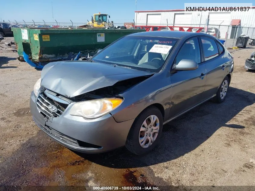 2010 Hyundai Elantra Gls VIN: KMHDU4AD1AU861837 Lot: 40506739