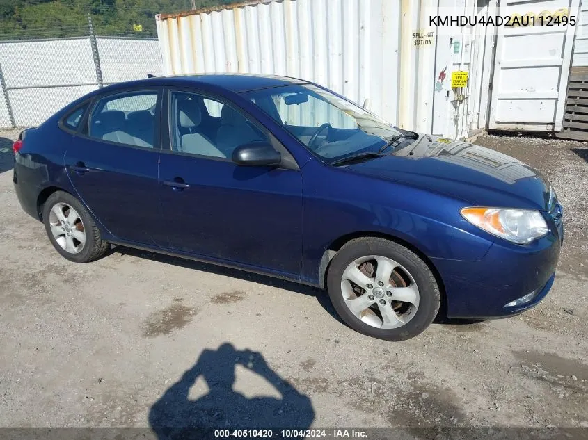 KMHDU4AD2AU112495 2010 Hyundai Elantra Se