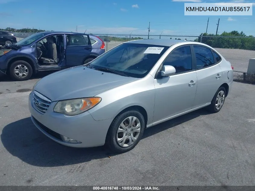 2010 Hyundai Elantra Gls VIN: KMHDU4AD1AU855617 Lot: 40516748