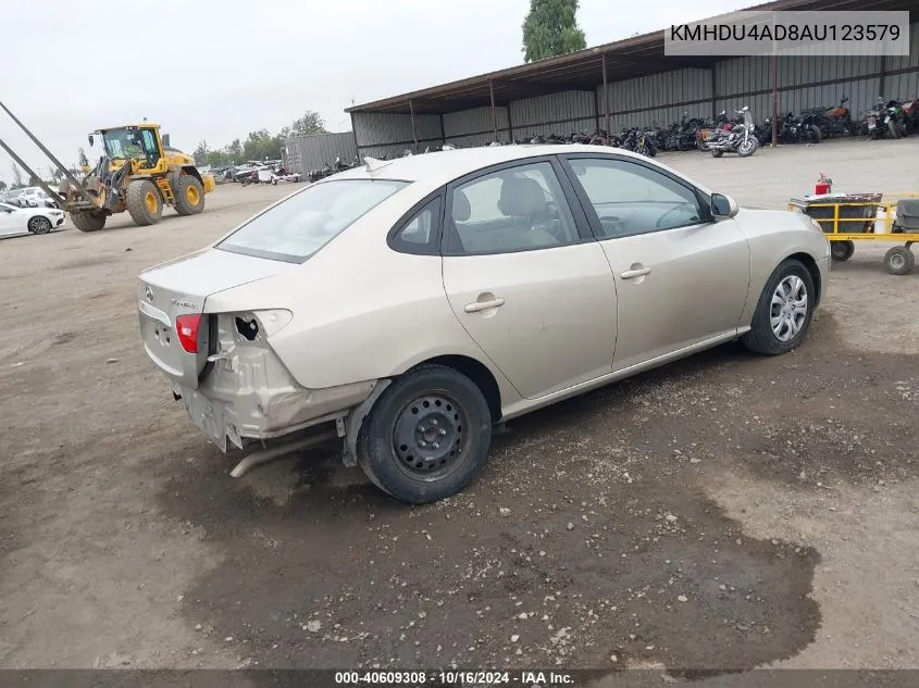 2010 Hyundai Elantra Gls VIN: KMHDU4AD8AU123579 Lot: 40609308