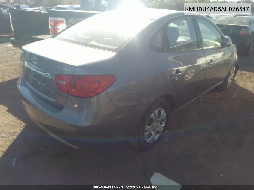 2010 Hyundai Elantra Gls VIN: KMHDU4AD5AU066547 Lot: 40641146