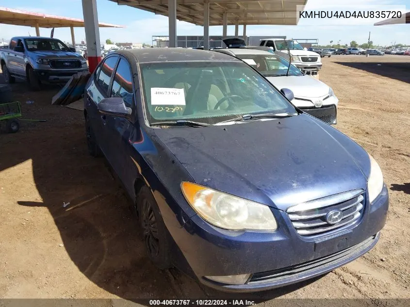 2010 Hyundai Elantra Gls VIN: KMHDU4AD4AU835720 Lot: 40673767