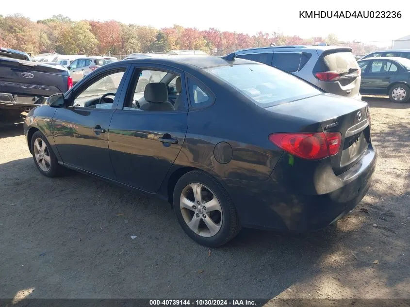 2010 Hyundai Elantra Se VIN: KMHDU4AD4AU023236 Lot: 40739144