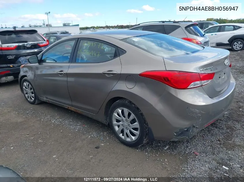 2011 Hyundai Elantra VIN: 5NPDH4AE8BH056947 Lot: 12111572