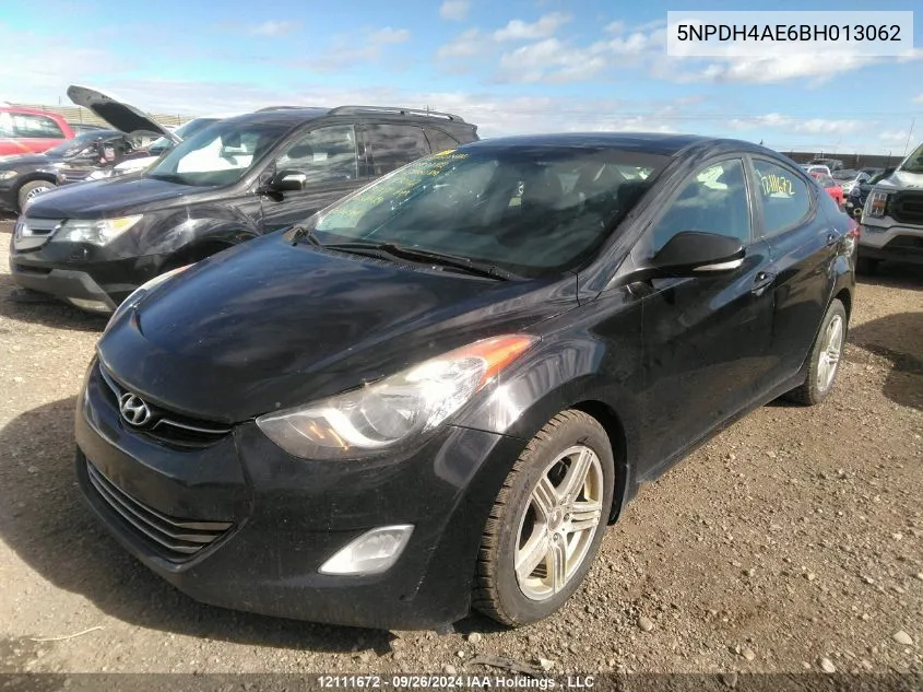 2011 Hyundai Elantra Gls/Limited VIN: 5NPDH4AE6BH013062 Lot: 12111672