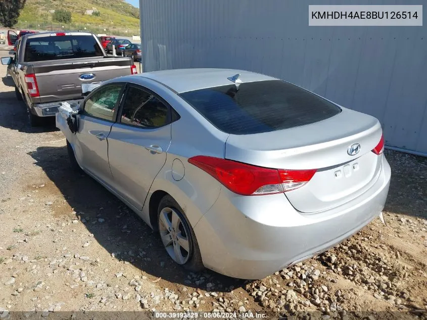 KMHDH4AE8BU126514 2011 Hyundai Elantra Gls (Ulsan Plant)