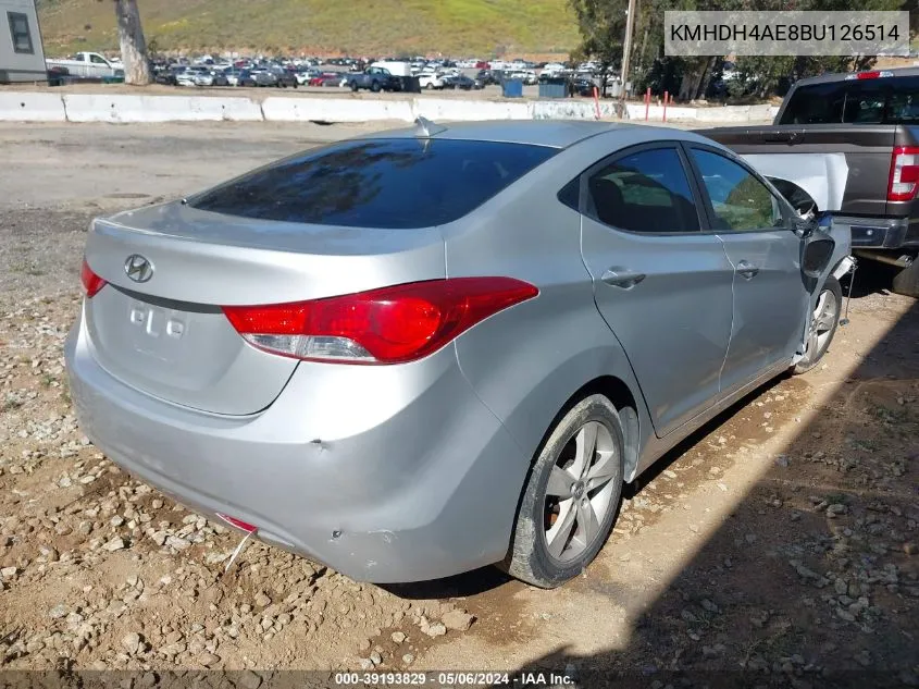 KMHDH4AE8BU126514 2011 Hyundai Elantra Gls (Ulsan Plant)