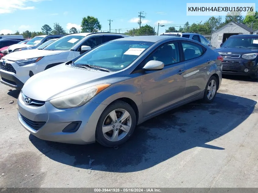 2011 Hyundai Elantra Gls (Ulsan Plant) VIN: KMHDH4AEXBU150376 Lot: 39441928