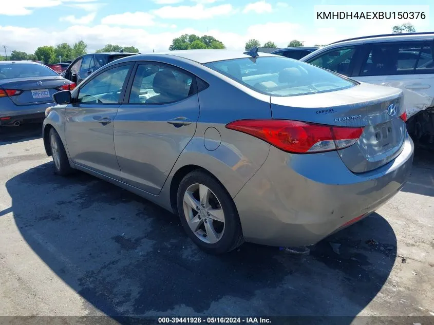 2011 Hyundai Elantra Gls (Ulsan Plant) VIN: KMHDH4AEXBU150376 Lot: 39441928