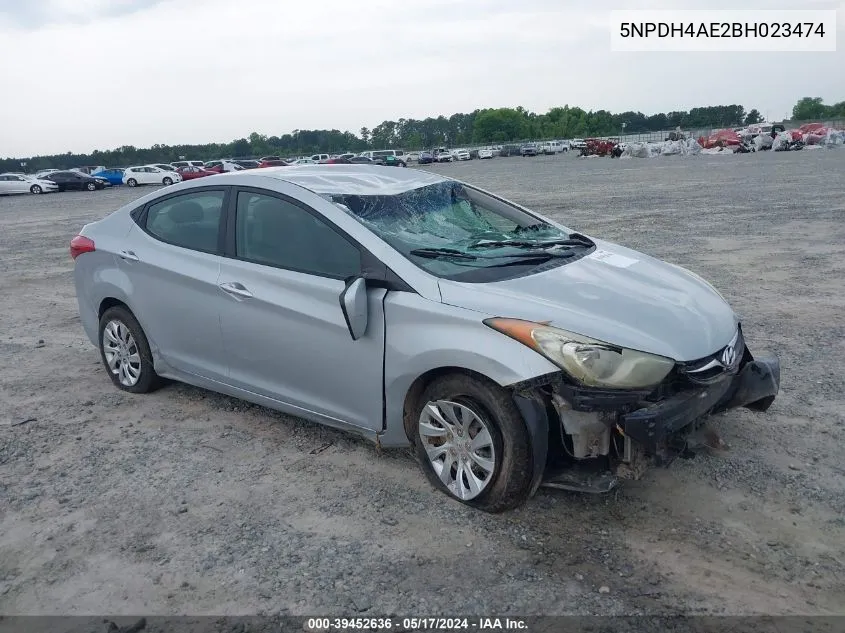 5NPDH4AE2BH023474 2011 Hyundai Elantra Gls