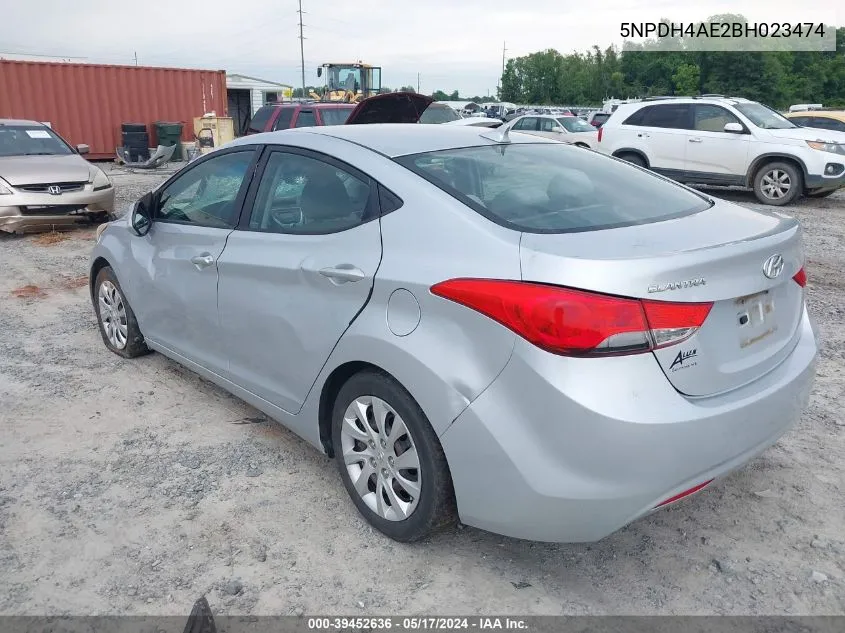 5NPDH4AE2BH023474 2011 Hyundai Elantra Gls