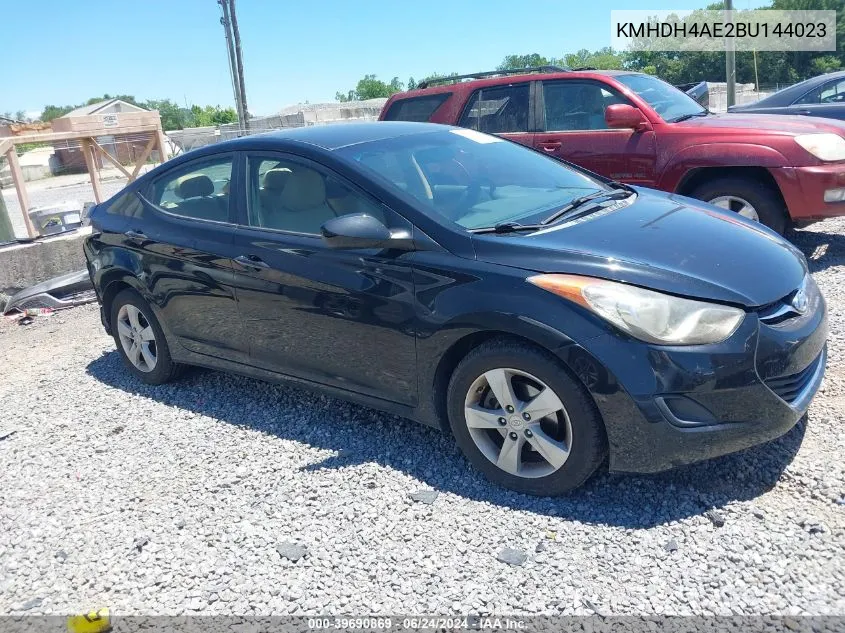 2011 Hyundai Elantra Gls (Ulsan Plant) VIN: KMHDH4AE2BU144023 Lot: 39690869