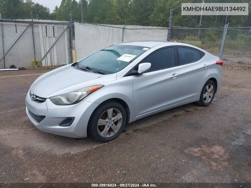 2011 Hyundai Elantra Gls (Ulsan Plant) VIN: KMHDH4AE9BU134492 Lot: 39916824