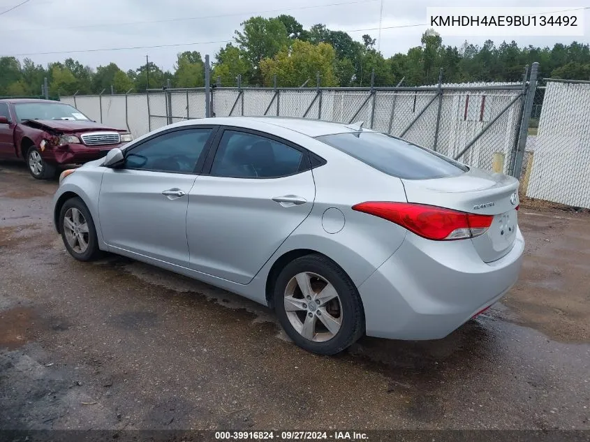 2011 Hyundai Elantra Gls (Ulsan Plant) VIN: KMHDH4AE9BU134492 Lot: 39916824