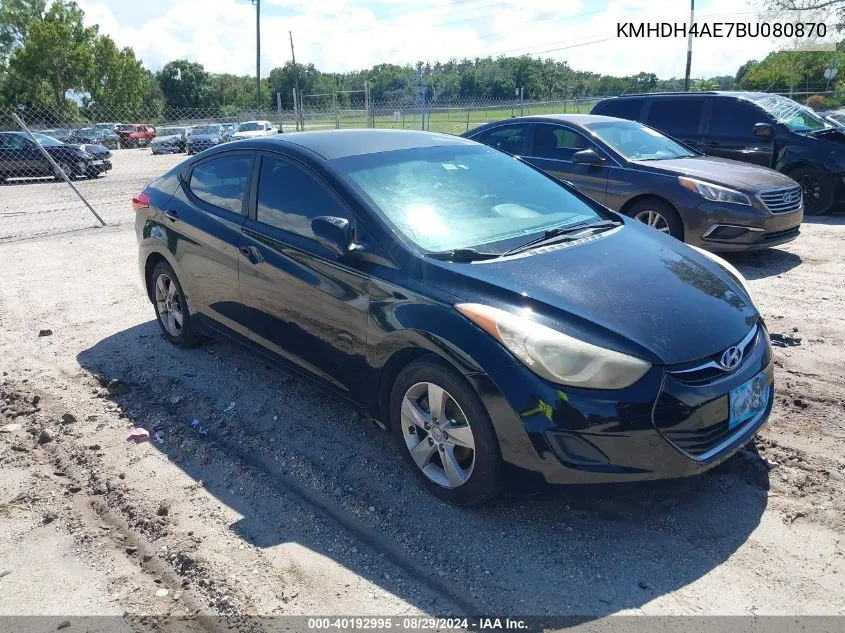 KMHDH4AE7BU080870 2011 Hyundai Elantra Gls (Ulsan Plant)