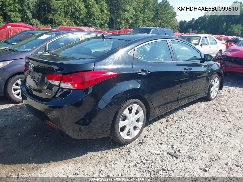 KMHDH4AE6BU099510 2011 Hyundai Elantra Limited (Ulsan Plant)