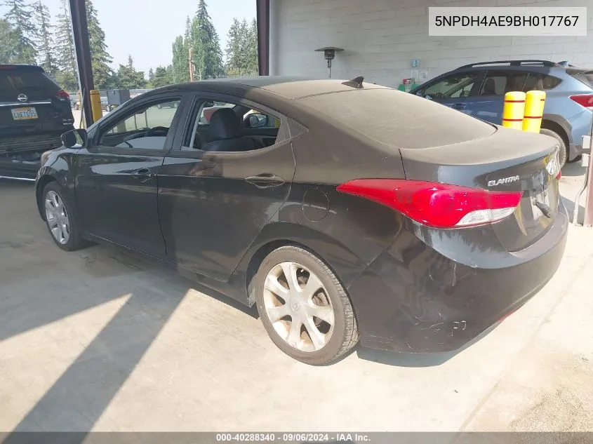 5NPDH4AE9BH017767 2011 Hyundai Elantra Limited