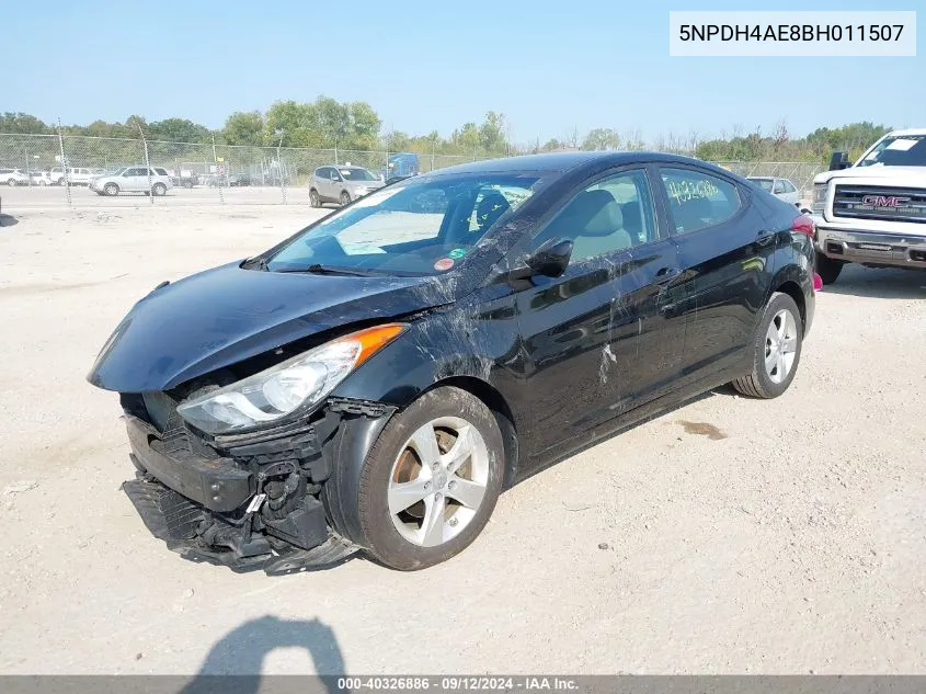 2011 Hyundai Elantra Gls/Limited VIN: 5NPDH4AE8BH011507 Lot: 40326886