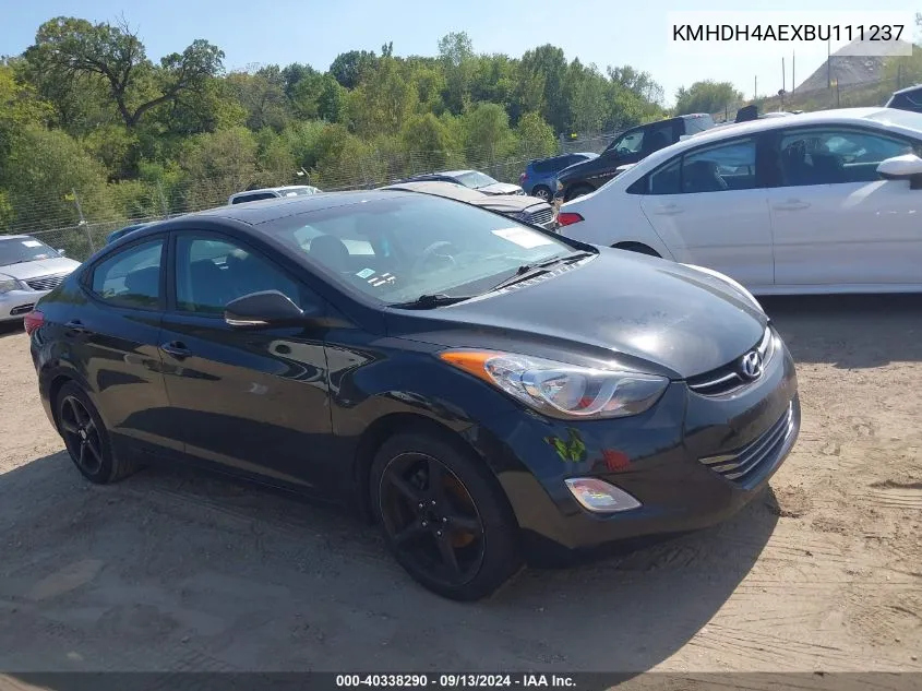 KMHDH4AEXBU111237 2011 Hyundai Elantra Limited (Ulsan Plant)