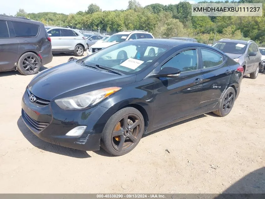 2011 Hyundai Elantra Limited (Ulsan Plant) VIN: KMHDH4AEXBU111237 Lot: 40338290