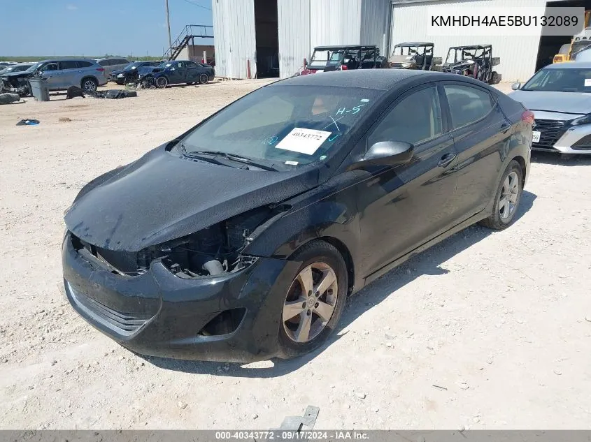 2011 Hyundai Elantra Gls (Ulsan Plant) VIN: KMHDH4AE5BU132089 Lot: 40343772