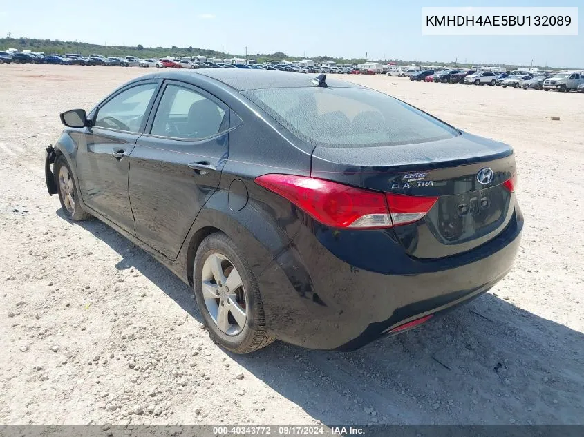 2011 Hyundai Elantra Gls (Ulsan Plant) VIN: KMHDH4AE5BU132089 Lot: 40343772