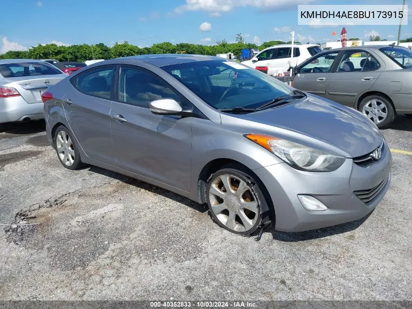 KMHDH4AE8BU173915 2011 Hyundai Elantra Limited (Ulsan Plant)