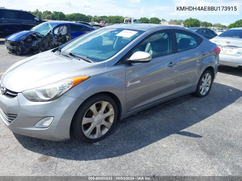 KMHDH4AE8BU173915 2011 Hyundai Elantra Limited (Ulsan Plant)