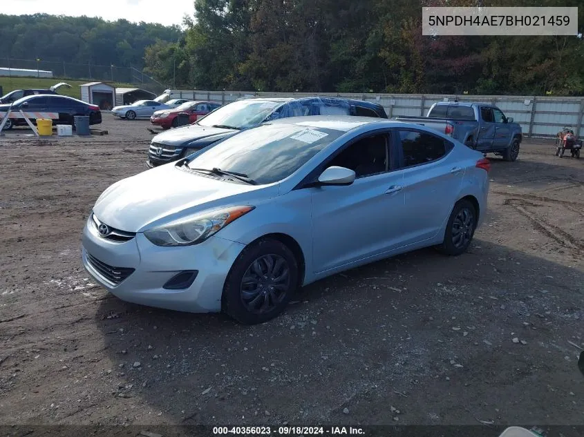 5NPDH4AE7BH021459 2011 Hyundai Elantra Gls