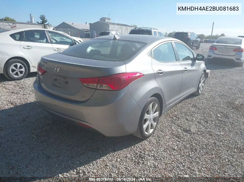 KMHDH4AE2BU081683 2011 Hyundai Elantra Gls/Limited