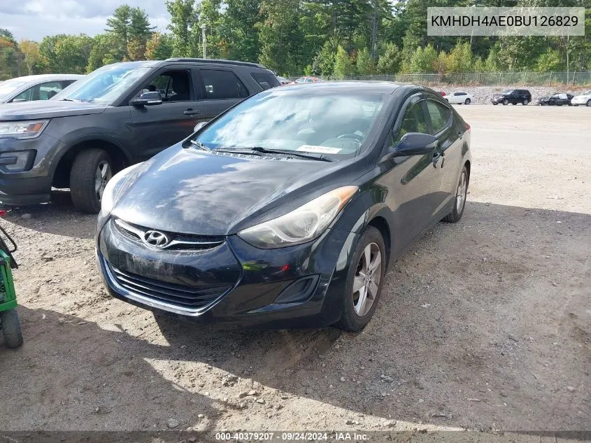 2011 Hyundai Elantra Gls (Ulsan Plant) VIN: KMHDH4AE0BU126829 Lot: 40379207