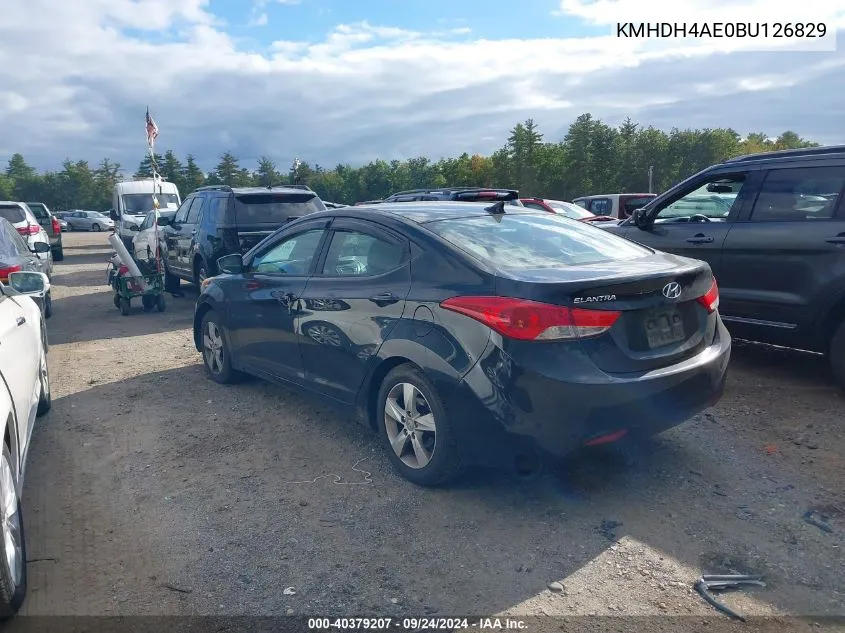 KMHDH4AE0BU126829 2011 Hyundai Elantra Gls (Ulsan Plant)