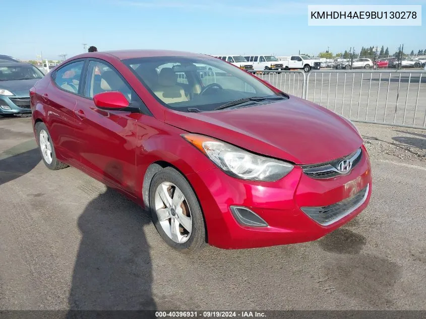 KMHDH4AE9BU130278 2011 Hyundai Elantra Gls (Ulsan Plant)