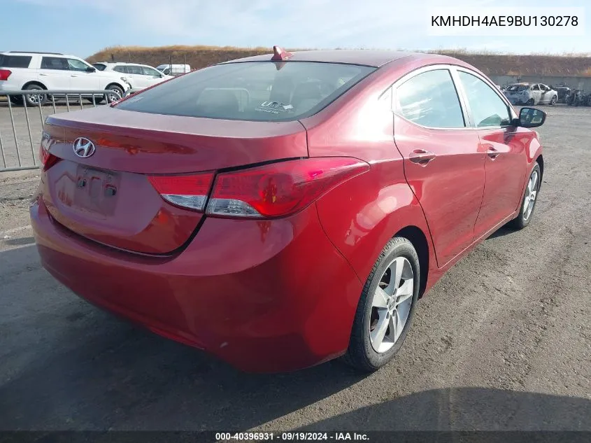 KMHDH4AE9BU130278 2011 Hyundai Elantra Gls (Ulsan Plant)