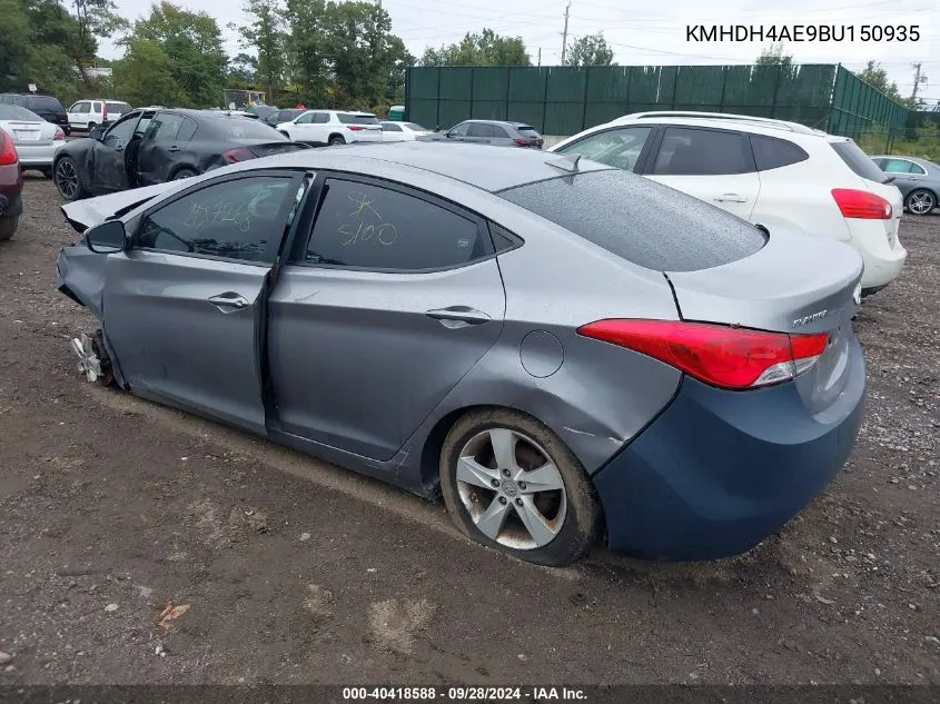 KMHDH4AE9BU150935 2011 Hyundai Elantra Gls (Ulsan Plant)