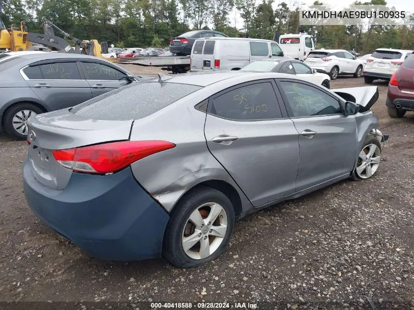 KMHDH4AE9BU150935 2011 Hyundai Elantra Gls (Ulsan Plant)