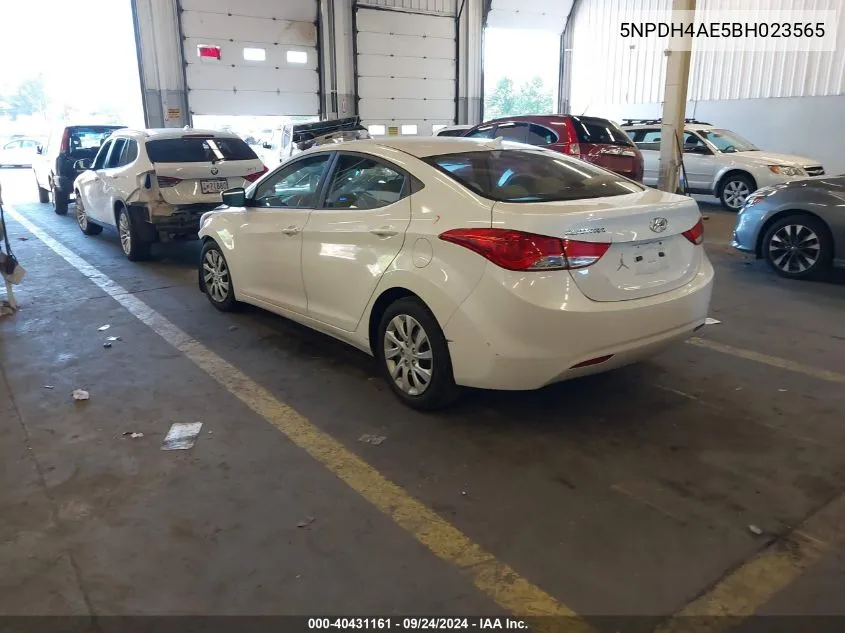 2011 Hyundai Elantra Gls VIN: 5NPDH4AE5BH023565 Lot: 40431161