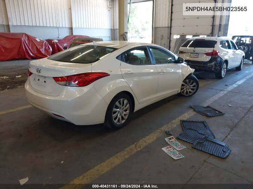 2011 Hyundai Elantra Gls VIN: 5NPDH4AE5BH023565 Lot: 40431161